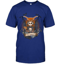Load image into Gallery viewer, Texas Longhorns Jack Skellington shirt