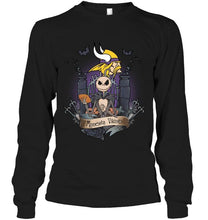 Load image into Gallery viewer, Minnesota Vikings Jack Skellington shirt