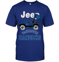 Load image into Gallery viewer, Jeep Vancouver Canucks fan shirt