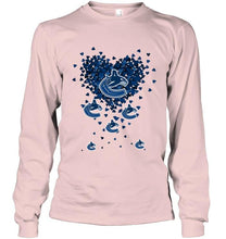 Load image into Gallery viewer, Vancouver Canucks tiny hearts shape hoodie
