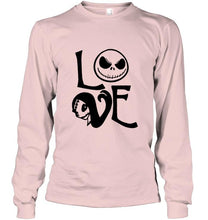Load image into Gallery viewer, Love Jack Skellington Sally shirt