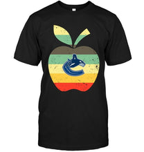 Load image into Gallery viewer, Vancouver Canucks teacher apple retro shirt