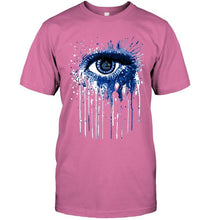 Load image into Gallery viewer, Vancouver Canucks eye paint drop art style t shirt