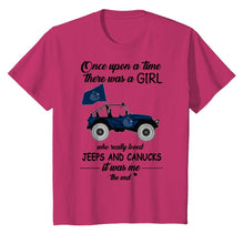 Load image into Gallery viewer, Once upon a time a girl really loved jeeps and Vancouver Canucks it was me