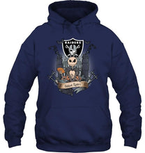 Load image into Gallery viewer, Oakland Raiders Jack Skellington shirt