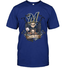 Load image into Gallery viewer, Milwaukee Brewers Jack Skellington shirt