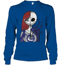 Load image into Gallery viewer, Vancouver Canucks Jack Skellington Sally halloween fan shirt