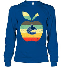 Load image into Gallery viewer, Vancouver Canucks teacher apple retro shirt