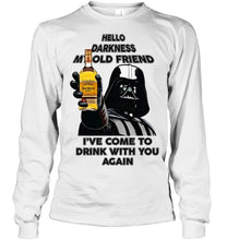 Load image into Gallery viewer, Darth vader loves Jose Cuervo tequila Hello darkness my old friend i've come to drink with you again t shirt