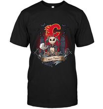 Load image into Gallery viewer, Calgary Flames Jack Skellington shirt