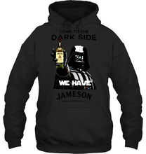 Load image into Gallery viewer, Darth vader loves jameson Hello darkness my old friend i've come to drink with you again t shirt