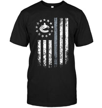 Load image into Gallery viewer, Vancouver Canucks american flag stars shirt