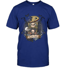 Load image into Gallery viewer, Anaheim Ducks Jack Skellington shirt