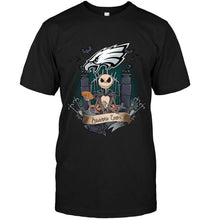 Load image into Gallery viewer, Philadelphia Eagles Jack Skellington shirt