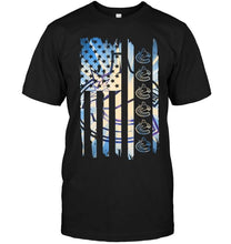 Load image into Gallery viewer, Vancouver Canucks 4th july independence day american flag shirt