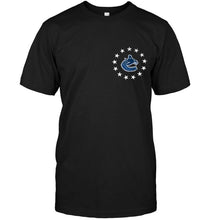 Load image into Gallery viewer, Stand for the flag kneel for the cross Vancouver Canucks nation shirt