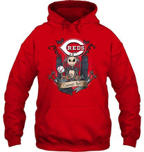 Load image into Gallery viewer, Cincinnati Reds Jack Skellington shirt