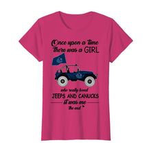 Load image into Gallery viewer, Once upon a time a girl really loved jeeps and Vancouver Canucks it was me