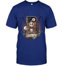 Load image into Gallery viewer, Philadelphia Flyers Jack Skellington shirt
