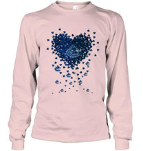 Load image into Gallery viewer, Vancouver Canucks dual colors tiny heart shaped shirt