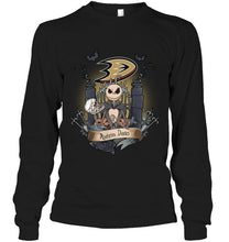 Load image into Gallery viewer, Anaheim Ducks Jack Skellington shirt