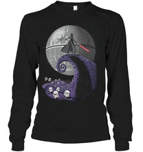 Load image into Gallery viewer, Darth vader nightmare before christmas star wars jack skellington fan shirt