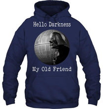 Load image into Gallery viewer, Hello darkness my old friends star wars darth vader fan t shirt