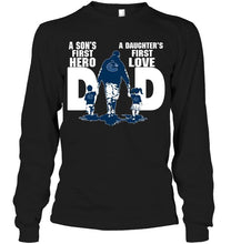 Load image into Gallery viewer, Vancouver Canucks Dad son's first hero daughter's first love shirt