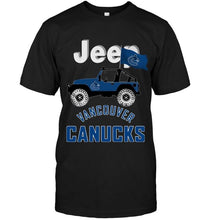 Load image into Gallery viewer, Jeep Vancouver Canucks fan shirt