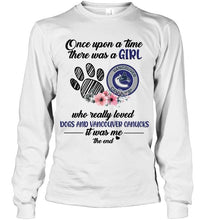 Load image into Gallery viewer, Once upon a time there was a girl loved dog and Vancouver Canucks shirt