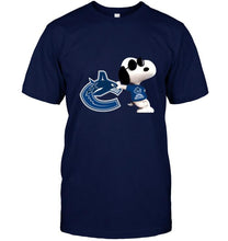 Load image into Gallery viewer, Vancouver Canucks snoopy sun glasses proud fan shirt