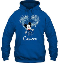 Load image into Gallery viewer, Mickey loves Vancouver Canucks fan shirt