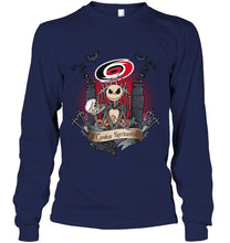 Load image into Gallery viewer, Carolina Hurricanes Jack Skellington shirt