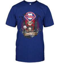 Load image into Gallery viewer, Philadelphia Phillies Jack Skellington shirt