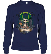Load image into Gallery viewer, Oregon Ducks Jack Skellington shirt