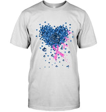 Load image into Gallery viewer, Vancouver Canucks tiny heart love shaped br east cancer shirt