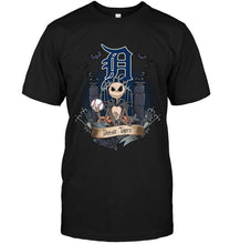 Load image into Gallery viewer, Detroit Tigers Jack Skellington shirt