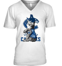 Load image into Gallery viewer, Vancouver Canucks tattoo cat funny fan t shirt