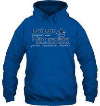 Load image into Gallery viewer, Vancouver Canucks Pawpaw Like grandfather but so much cooler shirt