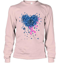 Load image into Gallery viewer, Vancouver Canucks tiny heart love shaped br east cancer shirt