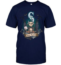Load image into Gallery viewer, Seattle Mariners Jack Skellington shirt