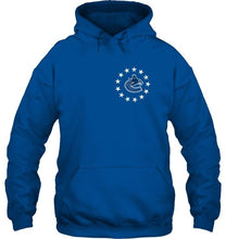 Load image into Gallery viewer, Vancouver Canucks american star flag shirt