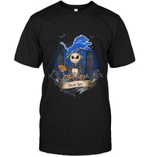 Load image into Gallery viewer, Detroit Lions Jack Skellington shirt