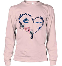 Load image into Gallery viewer, Vancouver Canucks butterfly heart hoodie