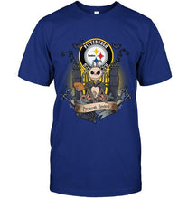 Load image into Gallery viewer, Pittsburgh Steelers Jack Skellington shirt