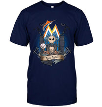 Load image into Gallery viewer, Miami Marlins Jack Skellington shirt