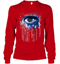 Load image into Gallery viewer, Vancouver Canucks eye paint drop art style t shirt
