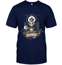 Load image into Gallery viewer, Winnipeg Jets Jack Skellington shirt