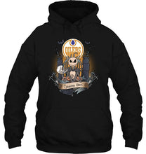 Load image into Gallery viewer, Edmonton Oilers Jack Skellington shirt