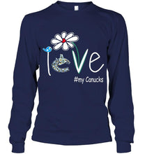 Load image into Gallery viewer, Love my Canucks Vancouver Canucks daisy fan shirt